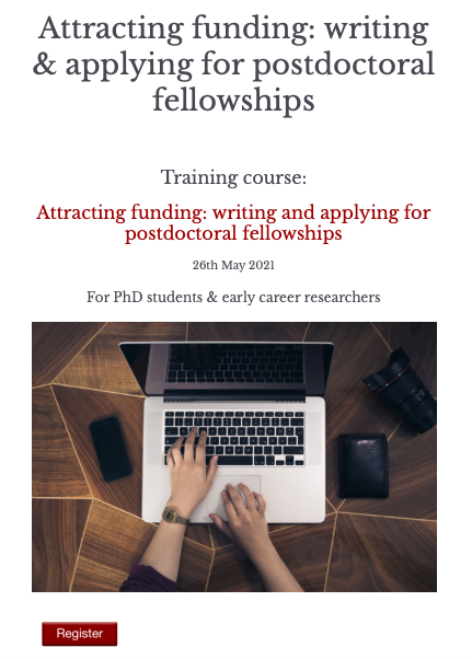 Electv_'s tweet photo. Do you want to apply for a fellowship? Our next open course  is "Attracting your own research funding" &amp; will provide an overview of the process. 

Early bird rate ends tomorrow! Open to all research students &amp; postdocs.

26th May, 0930-1230

https://t.co/GbnXvf50j0…

#PhDchat https://t.co/jQP0AskjcL