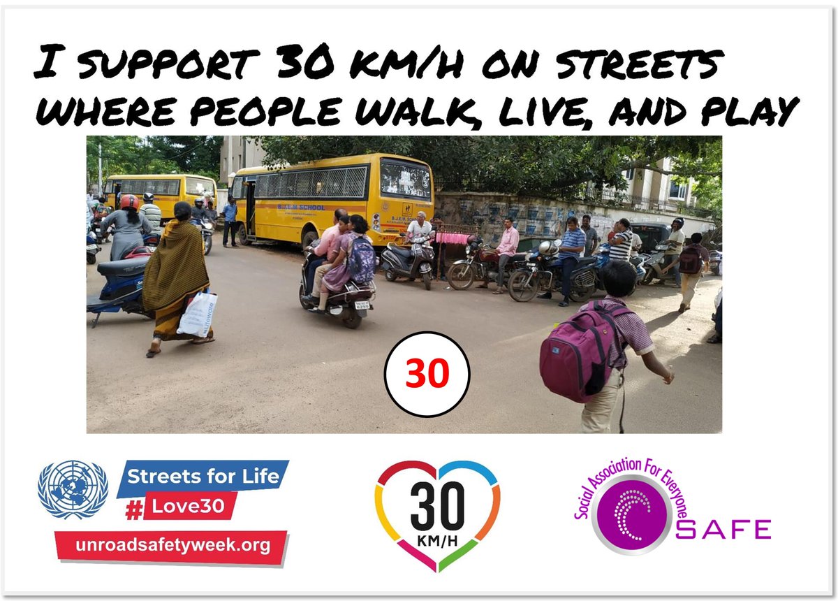 safeindia2015's tweet photo. #StreetForLife
#StreetForChildren
#30KMPH
#Love30 #30kmphbhubaneswar
We demand 30 KM/H https://t.co/UlwyFrnkln