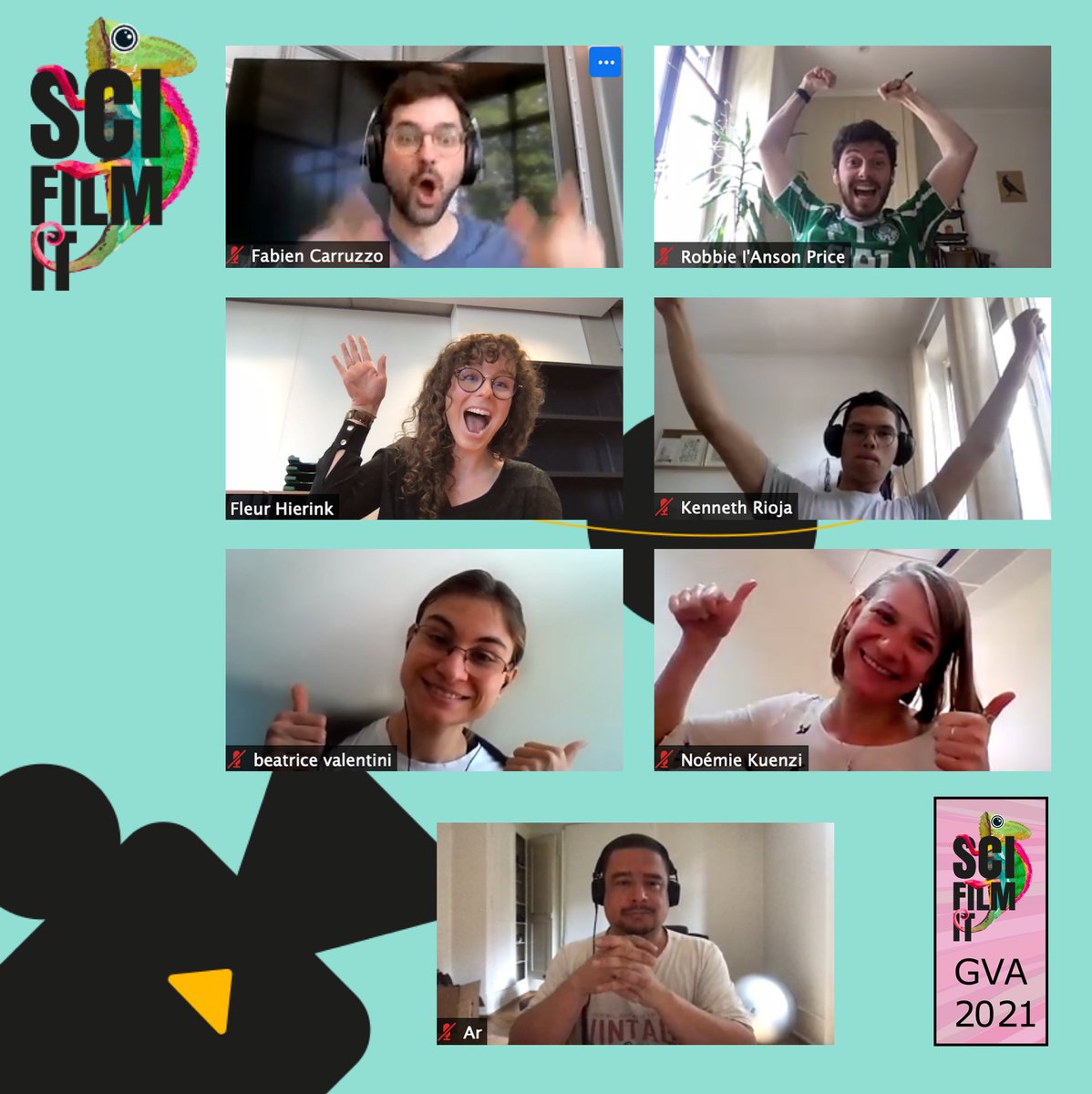 scifilmit's tweet photo. Team complete!🙌 Over the next months our team in Geneva will organise another @scifilmit hackathon to take place later this year. How excited we are? 👉 #scifilmit #science #geneva #hackathon #scifilmitgva21 https://t.co/YdwACY1Tmq