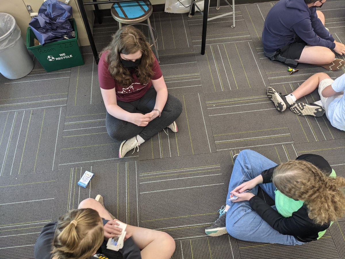 MrsJoz's tweet photo. We are playing cards in math class and talking about probability. Math is fun! https://t.co/Vk8QWVfyiO