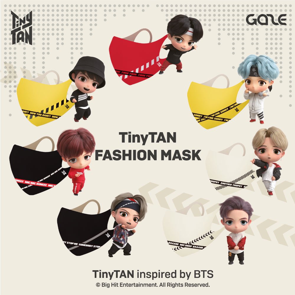 gaze_shop's tweet photo. Stay safe with your masks on
GAZE TinyTAN fashion mask, strap and case

▶ Amazon US: https://t.co/hjMNQECmrj
▶ Global shipping: https://t.co/Zcg6pdGSPe
▶ 국내배송: https://t.co/BpC8kYP4VP

#BTS #GAZE #TinyTAN #TinyTANmask #gazeshop
#방탄소년단 #게이즈 #타이니탄 #타이니탄마스크 https://t.co/TrzmelmWJC