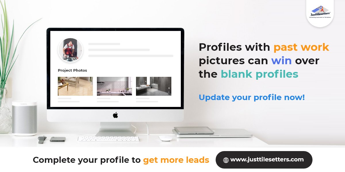 justtilesetters's tweet photo. Dear TileSetters, Do you know profiles with past work pictures can win over the blank profiles. Update your profile now in JustTileSetters.
Visit- https://t.co/APAHjUk1Gn
#justtilesettersapp #tileinstalled #tileinstallation #tilesettesinmyarea #professionaltilesetters https://t.co/UCiP7qZ539