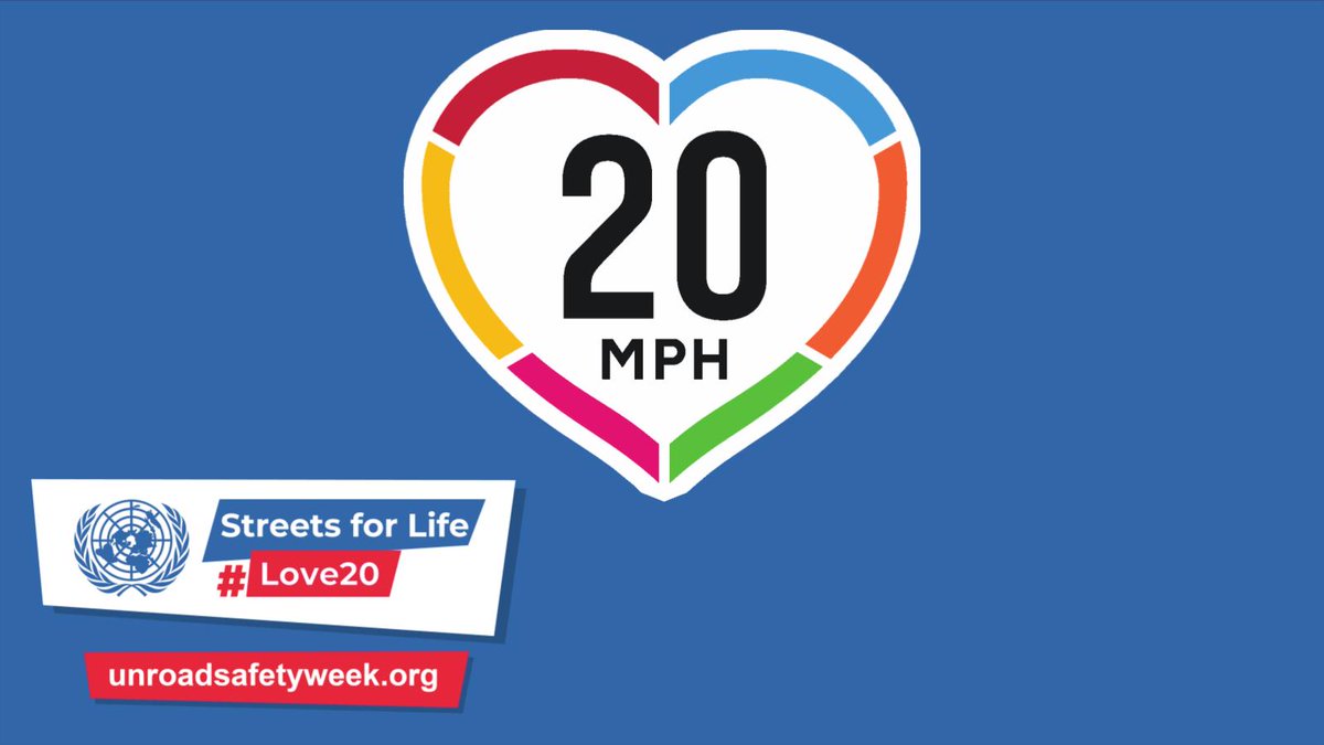 We are supporting @UNGRSW  Streets for safety. Streets for climate. Streets for health. Streets for people. #StreetsforLife #love20 #safespeeds #roadsafety