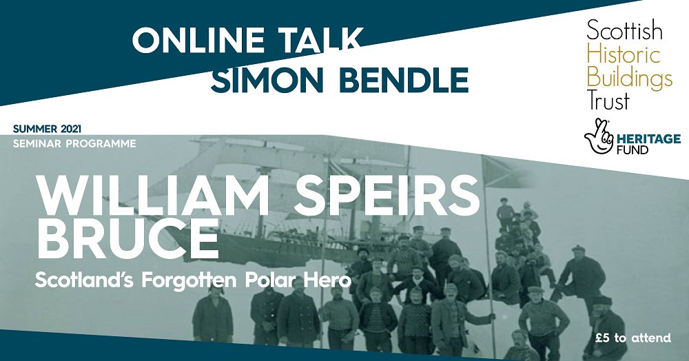 On 16th June at 6pm, Simon Bendle discusses William Speirs Bruce's connections to Patrick Geddes and the influence this had on his expeditions to Antarctica ⚓ eventbrite.co.uk/e/155928387003