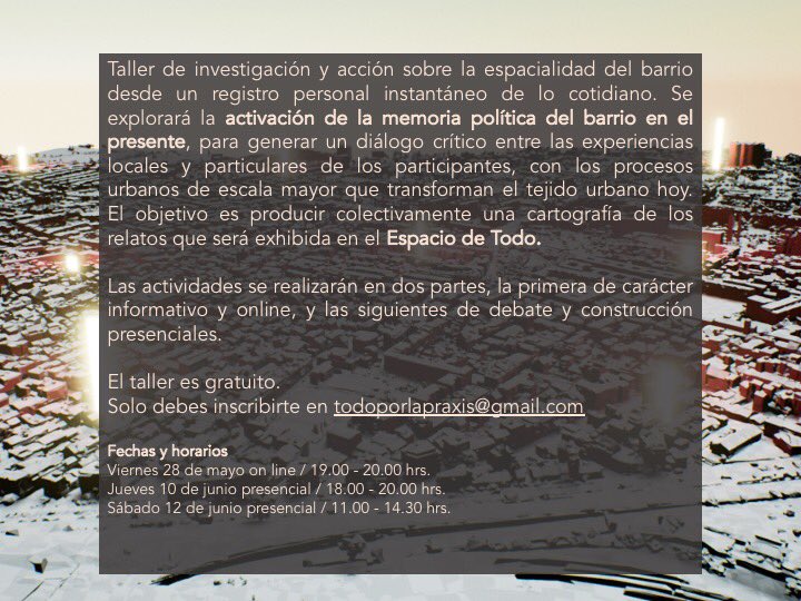 EspaciodeTodo's tweet photo. Siguen abiertas las inscripciones a este potente taller que dictarán @EspectrosU en nuestro espacio. Más info en la segunda imagen! https://t.co/yXae6D27As