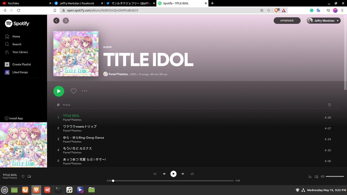 マンルタクジェフリー Pastel Palettes Title Idol Pastel Palettes 1st Album Title Idol Now Available On Spotify Uesaka Official Maeshima Ami 193 Ozanari1134 Shawako 914 Bushim Global Bang Dream Info T Co
