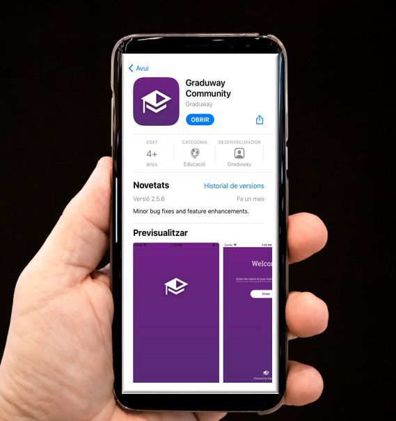 CETTAlumni's tweet photo. 📢Ja et connectes a través de l'APP de CETT Alumni?
👇Descarrega-la i connecta't on vulguis!
📲Apple Store link: https://t.co/wa6RsZUXqb
📲Google Play Store link: https://t.co/csu3wLpvrj
#WeAreCETTalumni
#ThroughConnection https://t.co/M47tX5Uxel