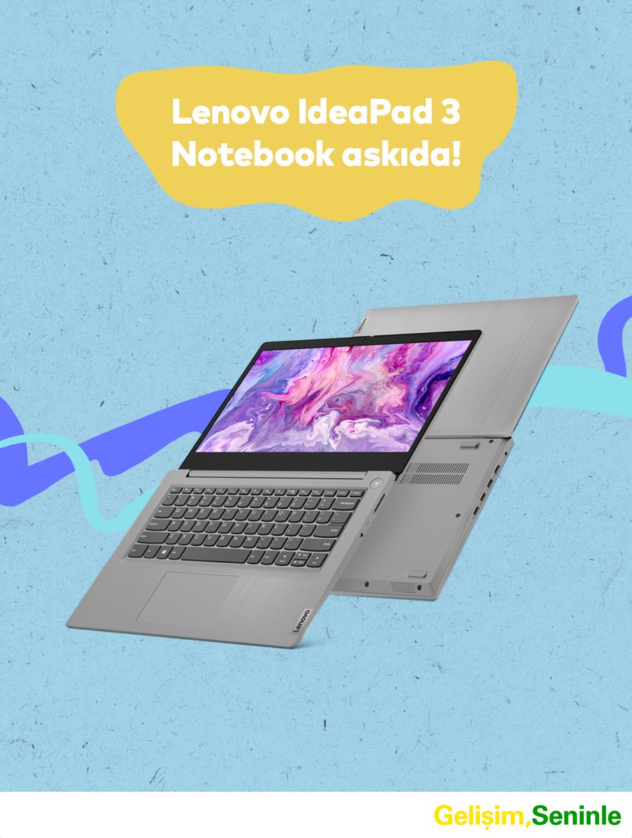 Askıda Ne Var (@askidanevar) on Twitter photo bp'nin gençler için hazırladığı Gelişim Seninle projesinin desteğiyle gelişimine önem veren üniversiteliler için Lenovo IdeaPad 3 Notebook askıda! <a href="/askidanevar/">Askıda Ne Var</a> ve <a href="/gelisim_seninle/">Gelişim Seninle</a> hesaplarını takip edip bu tweet’i RT’leyen bir üniversiteliye hediye! bp'nin gençler için hazırladığı Gelişim Seninle projesinin desteğiyle gelişimine önem veren üniversiteliler için Lenovo IdeaPad 3 Notebook askıda! <a href="/askidanevar/">Askıda Ne Var</a> ve <a href="/gelisim_seninle/">Gelişim Seninle</a> hesaplarını takip edip bu tweet’i RT’leyen bir üniversiteliye hediye!