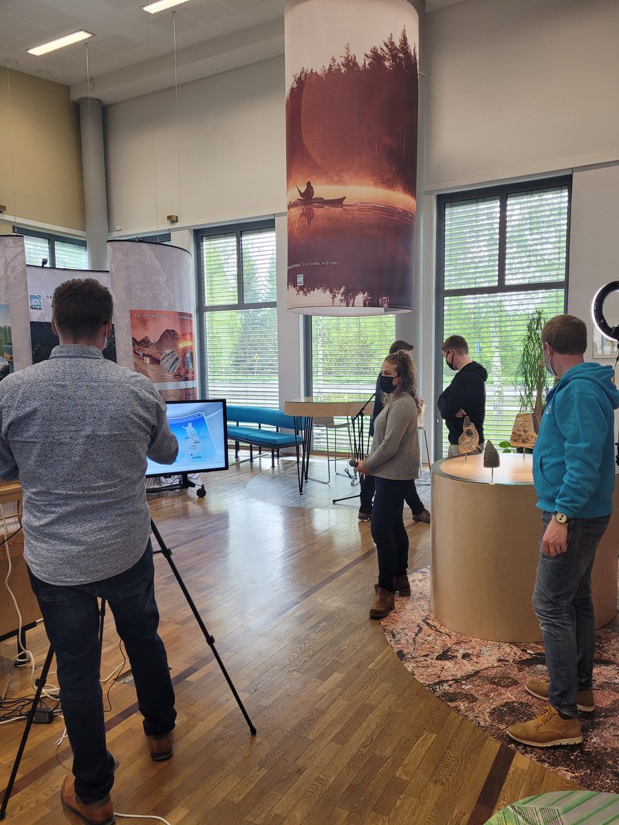 Making of <a href="/RokuaGeopark/">Rokua UNESCO Global Geopark</a> pysyvän näyttelyn avajaiset Muhoksen Koivu ja Tähti -kulttuurikeskuksessa.