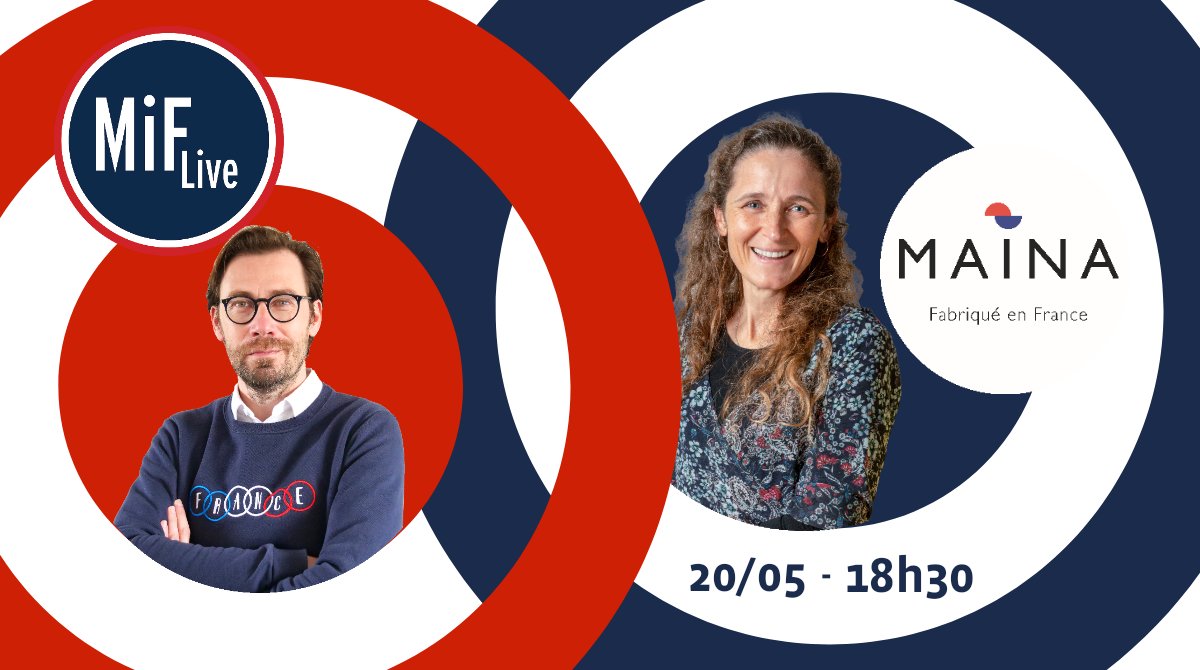 mif360's tweet photo. Nouveau MiFlive avec Fanny, la fondatrice de Maïna qui revisite les intemporels de votre garde robe en éponge pour rester élégante à la mer comme à la ville !
Jeudi 20/05 à 18h30 sur le compte Instagram 'mifbook' 🎙
#MiFlive, le #rdv des acteurs du #madeinfrance 🇨🇵 https://t.co/X1OMJ7aTIc