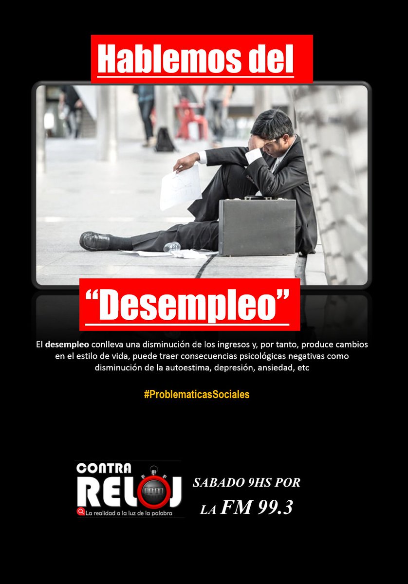 tamii_alvarz's tweet photo. Este sabado por la FM 99.3 #ProblematicasSociales a #ContraReloj hablaremos del #Mobbing y del #Desempleo.. https://t.co/Q2ItBmTKnY