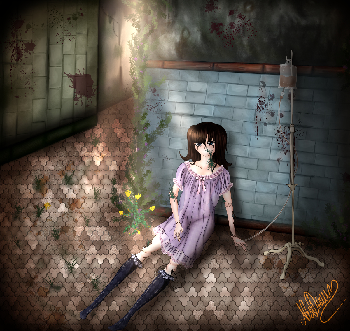 Nasdraws Hospital イラスト 廃屋 廃墟 病院 ポストアポカリプス 少女 人形 球体関節 アンドロイド 貧乳 T Co 0x7ldn5byp T Co Wdsaz1sbrv Twitter