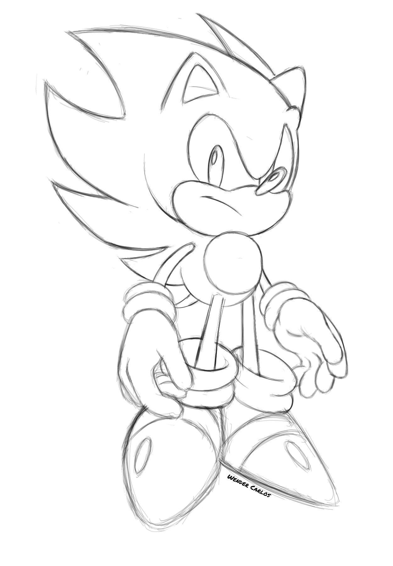 43 coloring pages of Sonic