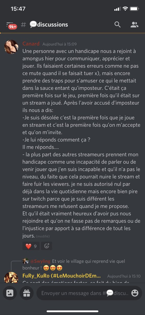 Je voulais juste poster ça là. 
C’est long mais ça a le mérite d’être lu.. 
Avis à tout les streameurs qui font la différence n’ayant pas lieu d’être,parce que ça m’a fendu le cœur