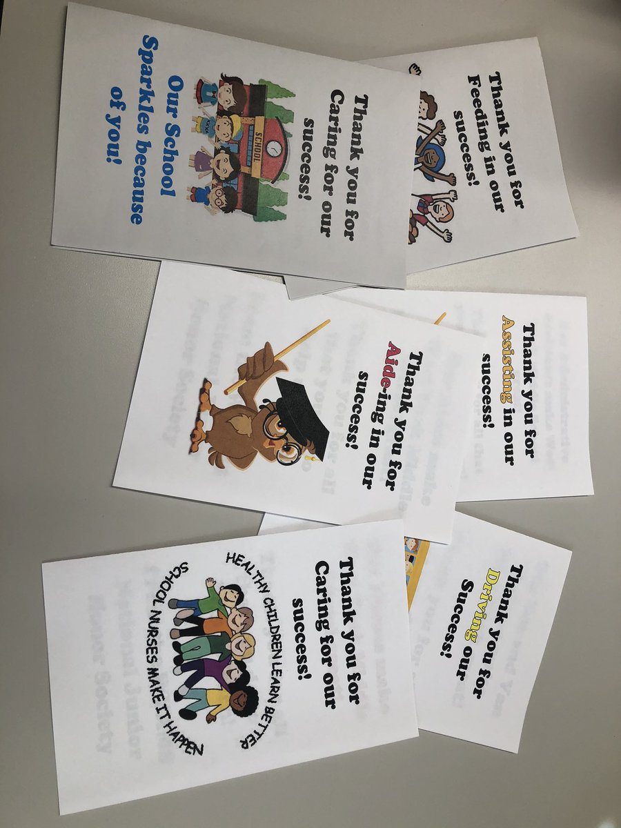 LearningKon's tweet photo. The West York NJHS recently held an appreciation week for school staff whom they felt were typically overlooked. Staff received cards with student notes and a treat. #WYproud https://t.co/YrJLoBUYh4