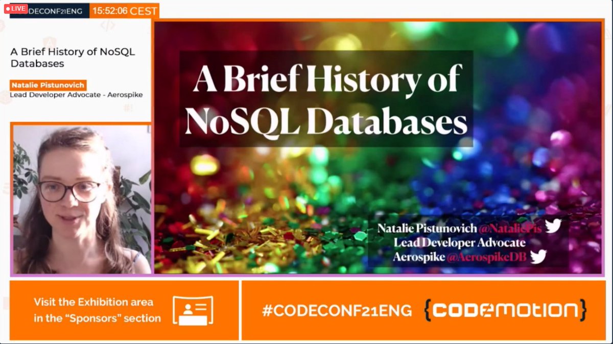 CodemotionWorld's tweet photo. Get online to listen to @NataliePis' talk @ #CODECONF21ENG!
She will tell us when, how, and why NoSQL DB gained popularity and in which cases it can help us with our SW architecture!
https://t.co/XnStux3AcD https://t.co/OrdBMW2NEo