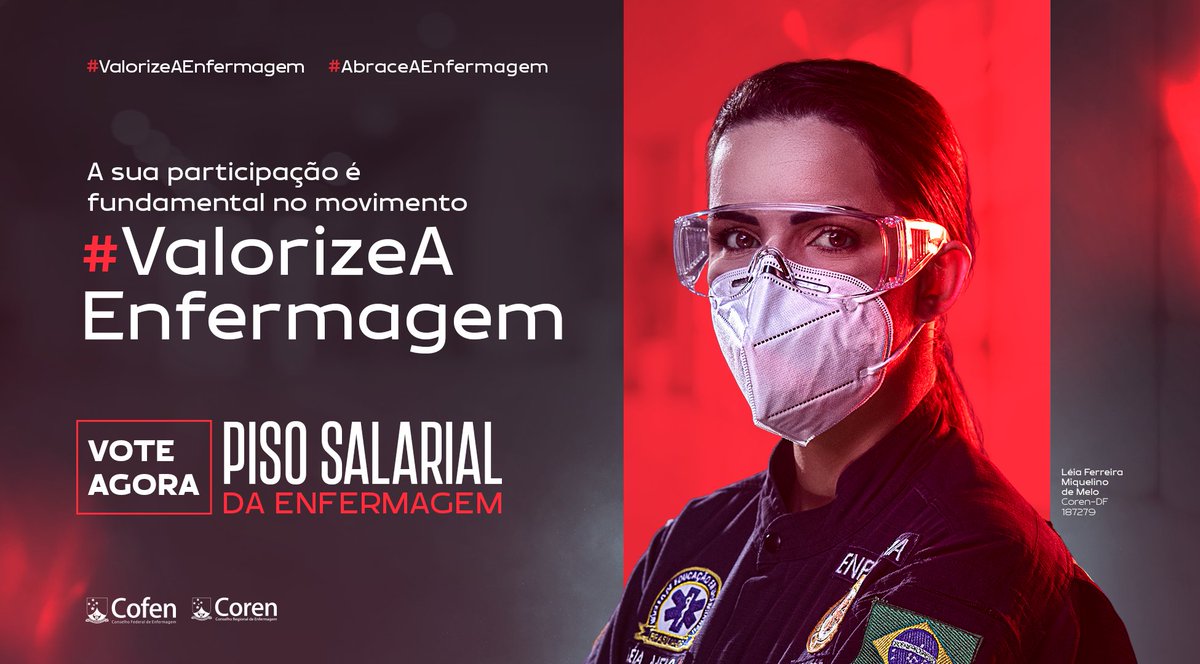 Acesse bit.ly/valorizeaenfer… e vote agora na consulta pública do Senado sobre o PL 2564/2020.
