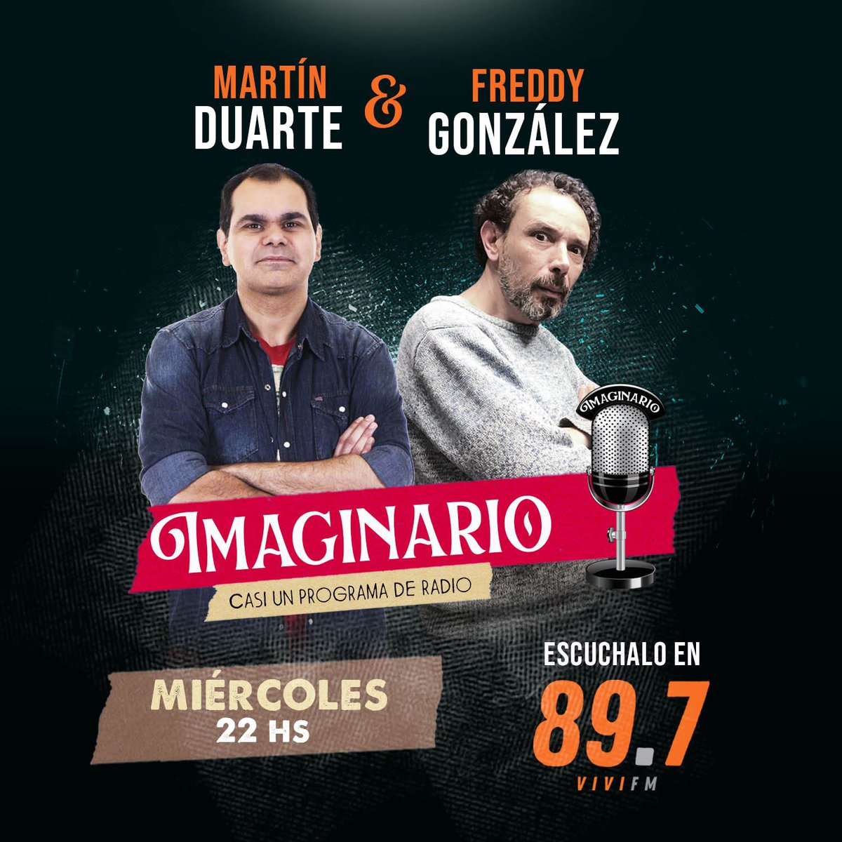 Volvemos hoy a las 22hs con Imaginario! Para hoy un poco de meteorología con @#nubelcisneros y un poco de historia con <a href="/agimenez23/">Alejandro Giménez</a> hablando de los magnicidios en nuestro país. Los esperamos en <a href="/vivifm897/">VIVÍ FM</a>