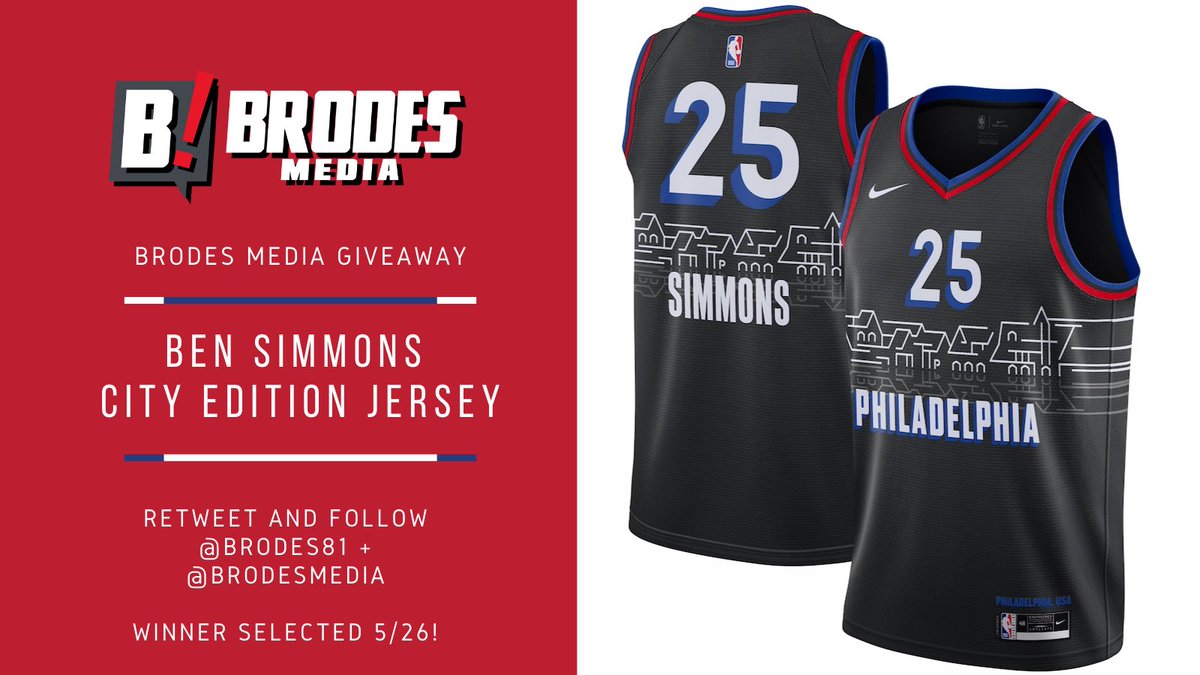 Brodes81's tweet image. 🚨NEW WEEKLY GIVEAWAY🚨

You have a chance to win a Ben Simmons city edition 76ers jersey! @BenSimmons25 

For your chance to win:
1. Retweet this tweet
2. Follow me &amp;amp; @BrodesMedia 

Winner will be DMed on 5/26
#Sixers #HereTheyCome #NBA 

Check it out 👇🏼
youtube.com/c/BrodesMedia