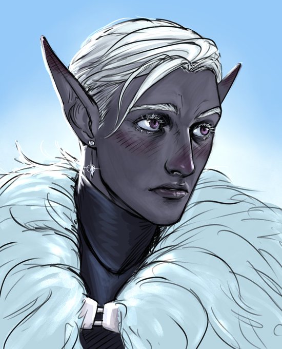 「dark elf dark-skinned female」 illustration images(Latest)