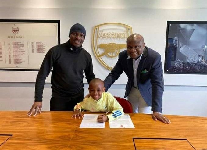 EduardoHagn's tweet image. ⭐️ From Kenya, a new talent arrives at the Arsenal academy. 10 year-old, Leo Messo! 🇰🇪