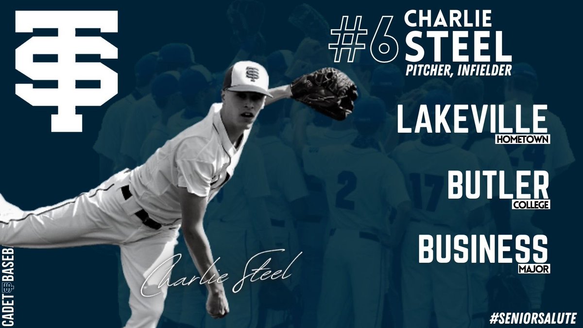 Finishing off today’s #SeniorSalute with...Charlie Steel!

The team-focused righty has been nearly untouchable on the mound this spring! Congrats on a great year, Chuck!

#CadetBaseball