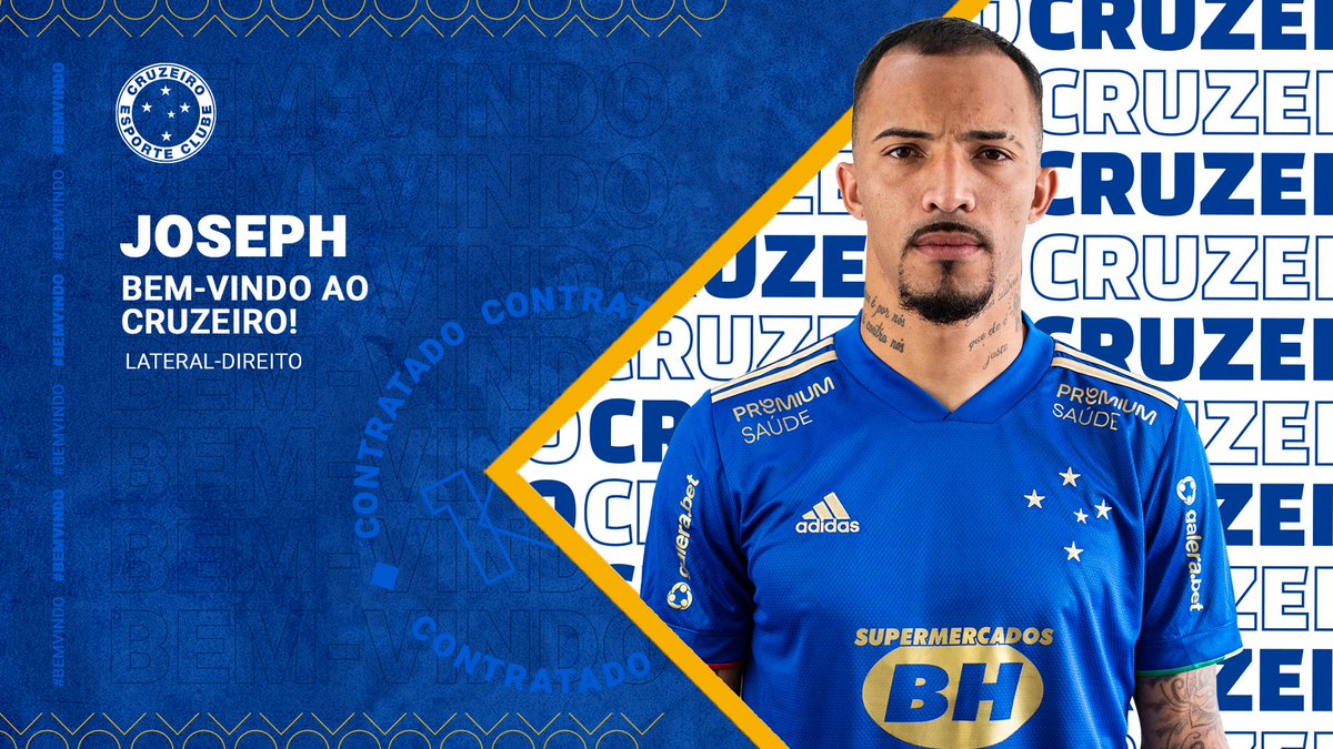 Bem-vindo de volta, Joseph! 🦊⚽
⠀
O lateral de 26 anos volta ao Cruzeiro até o fim de 2023. Vamos pra cima! 👊
⠀
Saiba mais: bit.ly/2QxalrD
⠀
#CruzeiroCentenario