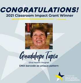 SilvaMagnet's tweet photo. Congratulations Ms. Tapia! Our amazing Biotechnology Teacher is one of this year's EPISD's Classroom Grant Recipients! We can't wait to see what's in store for our Biotech Lab next year! https://t.co/gVzeFcVrWQ https://t.co/xXMip8hOXe