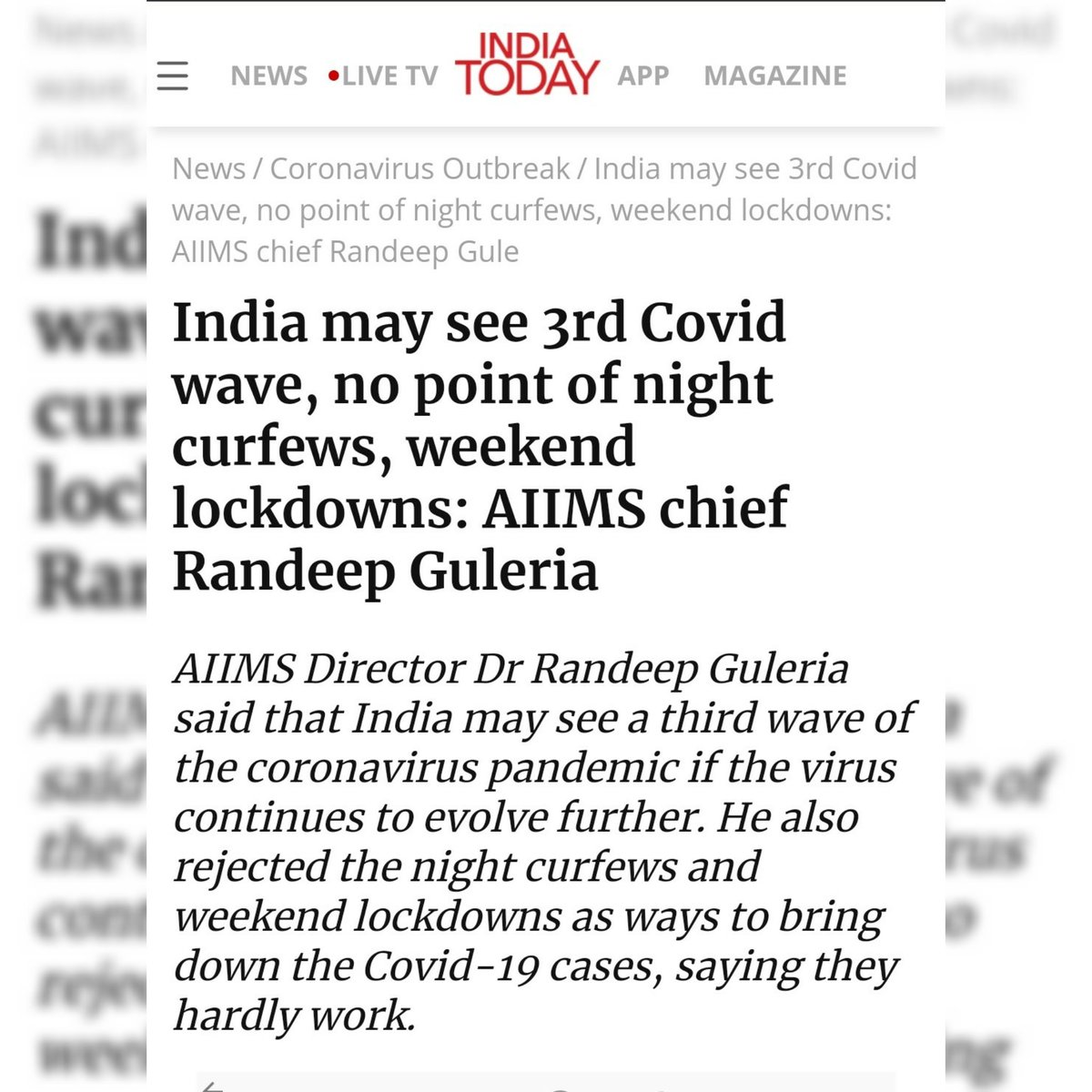 Hemalsethi's tweet photo. Open #lockdown2021 In New Delhi  as cases have reduced, &amp; some economic activity is needed to sustain #Retail #bricksandmortar anyway They Dont have a basis according to AIIMS @CAITIndia @ArvindKejriwal @msisodia @MoHFW_INDIA @aiims_nd https://t.co/y0rekU2YNa