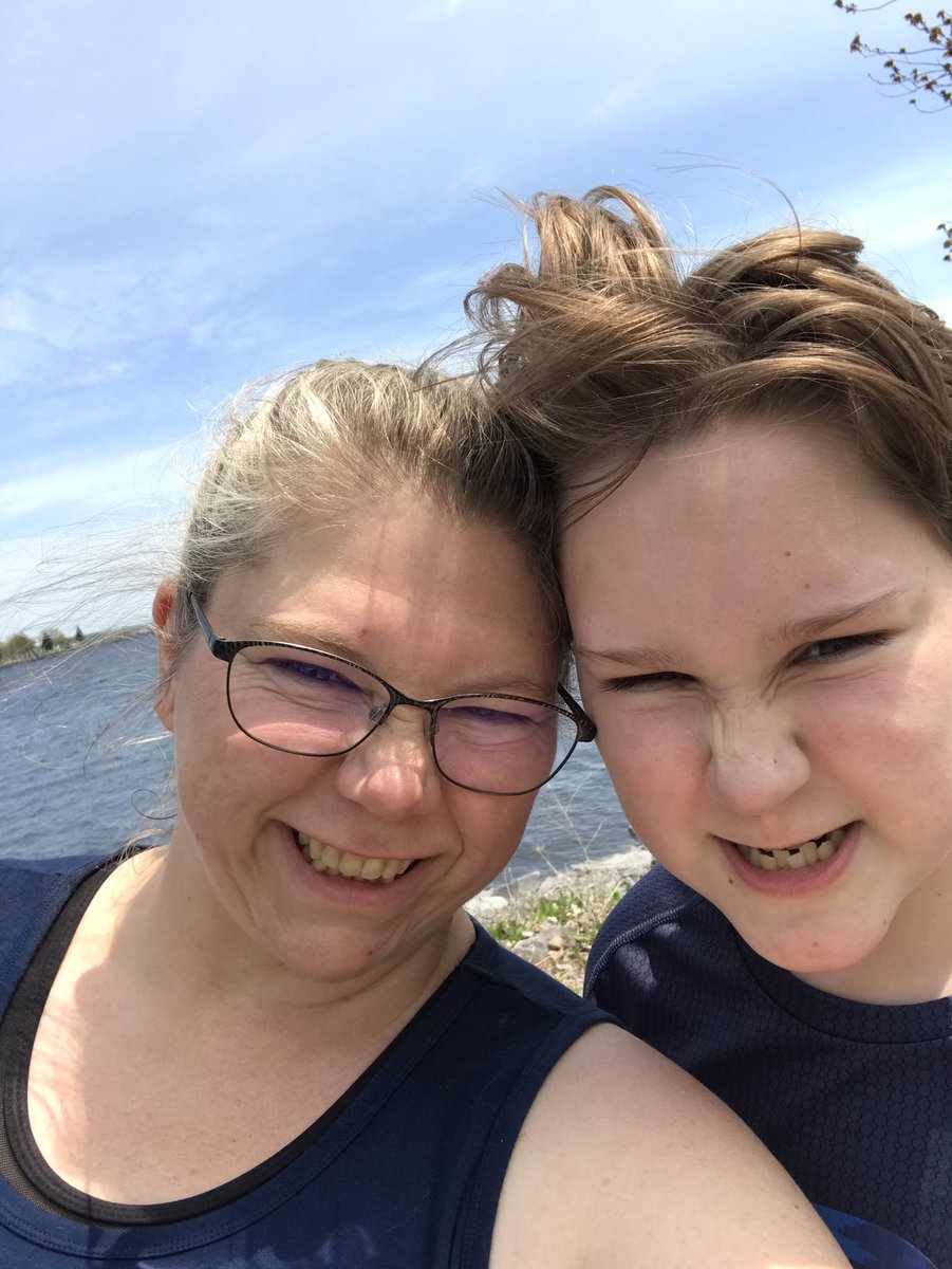 UlanaOrrick's tweet photo. @JohnStantonRR Me and my best buddy, my son, out for a run in this fine sunshine! https://t.co/4i7dIqVKc2