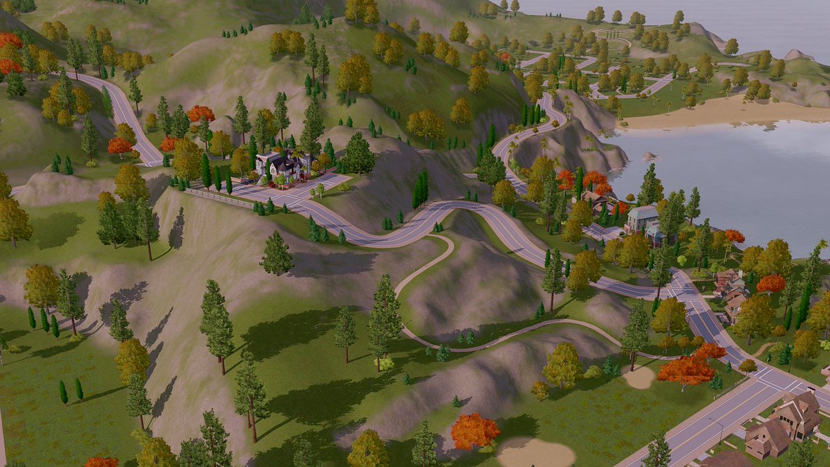 boringbonestv's tweet photo. You are very quiet! Look, I am completely detached, I have already detached 3 years of advances in favor of what we have built so far. Do you think I should continue on path A or B? (A without street --- B With street and lot) #OldSunset #SunsetValley2021 #Sims3Beta https://t.co/jYzdOnaX3H