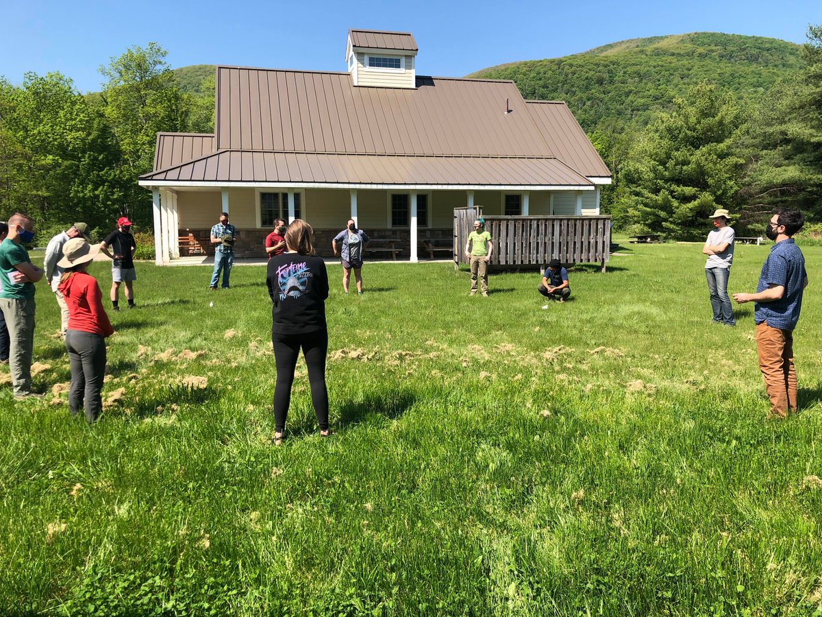 CatskillCenter's tweet photo. Training for our 2021 #CatskillStewards has kicked off at the #CatskillsVisitorCenter! Our Stewards will be at the #BlueHole, #KaaterskillFalls, #PlatteClove, and a Ridgerunner will be covering the trails of the #CatskillPark from May thru October! https://t.co/fgMcrAfyPj https://t.co/rEsPHO0C9b