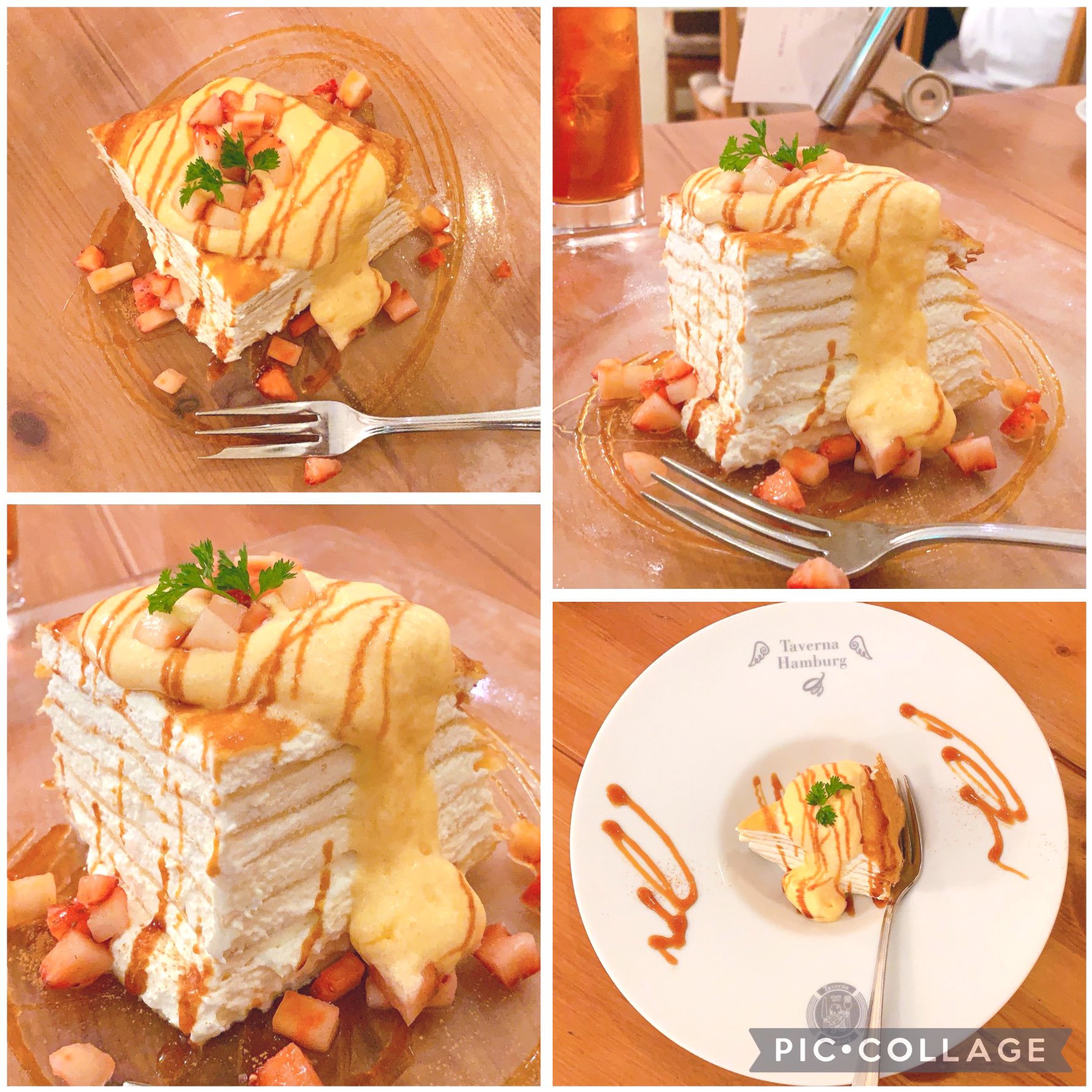 ちこ タヴェルナハンバーグさん 用事があって水戸へ ランチをいただけるお店を検索 気になるお店発見 常陸牛のレアレア ハンバーグ150g はシーザーに変更 ランチドリンク エンジェルのミルクレープ どれもめちゃ絶品 これはまた食べに