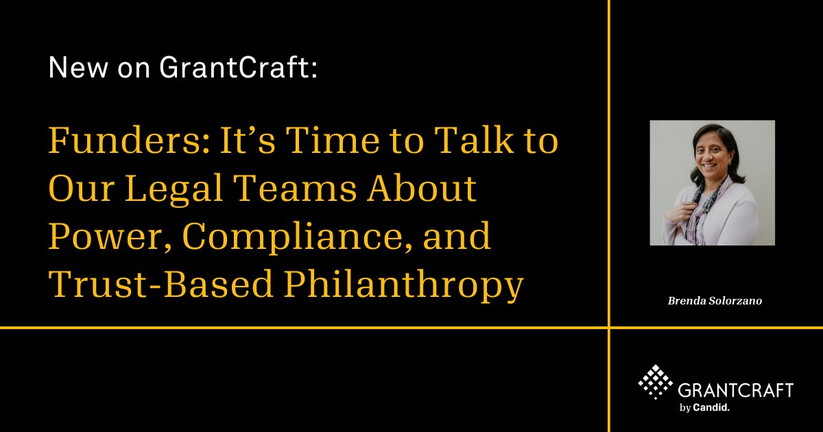 GrantCraft's tweet image. For philanthropy to have more equitable practices, we must examine and reimagine the way we do our work. #TrustBasedPhilanthropy imagines a sector build on relationships and community. ow.ly/98Eh50EExPT