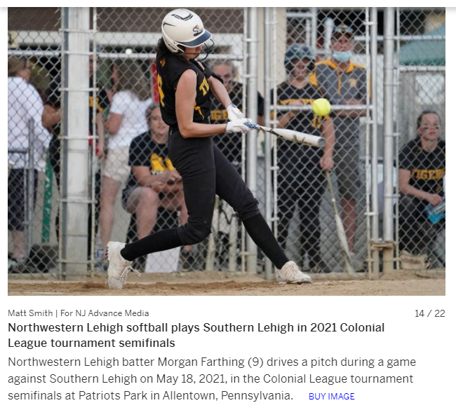 03_strikers's tweet photo. This is our 2022 UT @morgan_farthing and we are so blessed she wears our @03_strikers uniform!  Batted over .500 playing a national travel ball schedule!  Batting over .700 for her NW Lehigh (PA) HS Team! #shecanmash #insideoroutside #6footerwithspeed #totalgamer #99 https://t.co/zck1Mdfd3U