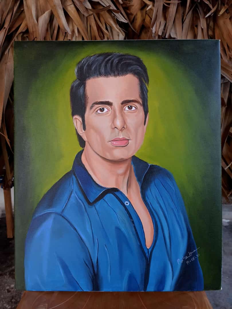 HariSaaho19's tweet image. Dear @SonuSood Sir..
Acrylic Colours On Canvas ❤️
My Friend (Hemanth) Drew This Portrait With Affection For You 🙏
This Portrait Took Three Days To Draw !
We&apos;ll Be Happy If You See It 🙂

@FcSonuSood @sonusoodharish 
@SonuSoodArmy @sonusoodmaddy1 
#SonuSoodRealHero #SonuSood