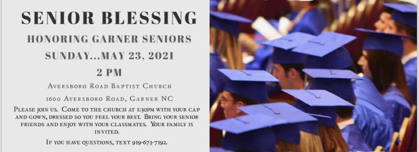 This Sunday! Students should be wearing their cap and gown and arrive at 1:30.