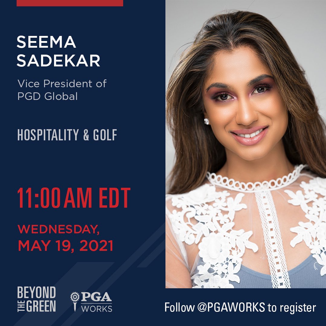 JOIN ME TODAY! ❤️ 2021 PGA WORKS Beyond the Green Segment during this year's <a href="/PGAChampionship/">PGA Championship</a> along with an extraordinary lineup of speakers. 

Register here to receive your complimentary access to the viewing link:  lnkd.in/eVgmq87

<a href="/PGA/">PGA of America</a> #golf #pgaworks #diversity