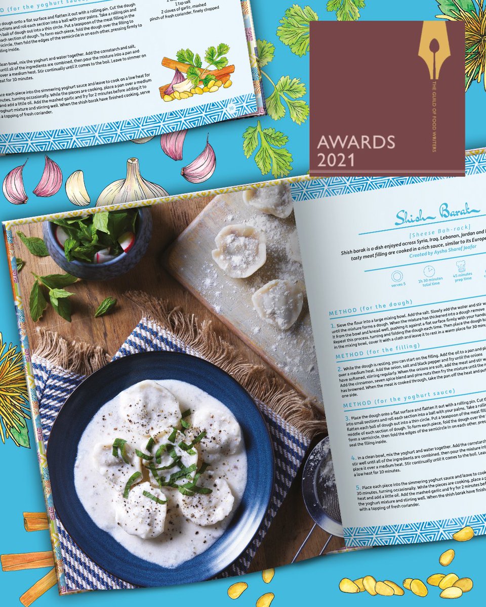 sesame__studio's tweet photo. We're ecstatic to share with you that 'A Taste of Home' has been shortlisted as a finalist in @GuildFoodWriter awards. This amazing book was created by such an incredible team, and we're honoured to be the design team behind it β€οΈ
#editorial #bookdesign #cookbook #syriancooking https://t.co/bmYJplYR1h
