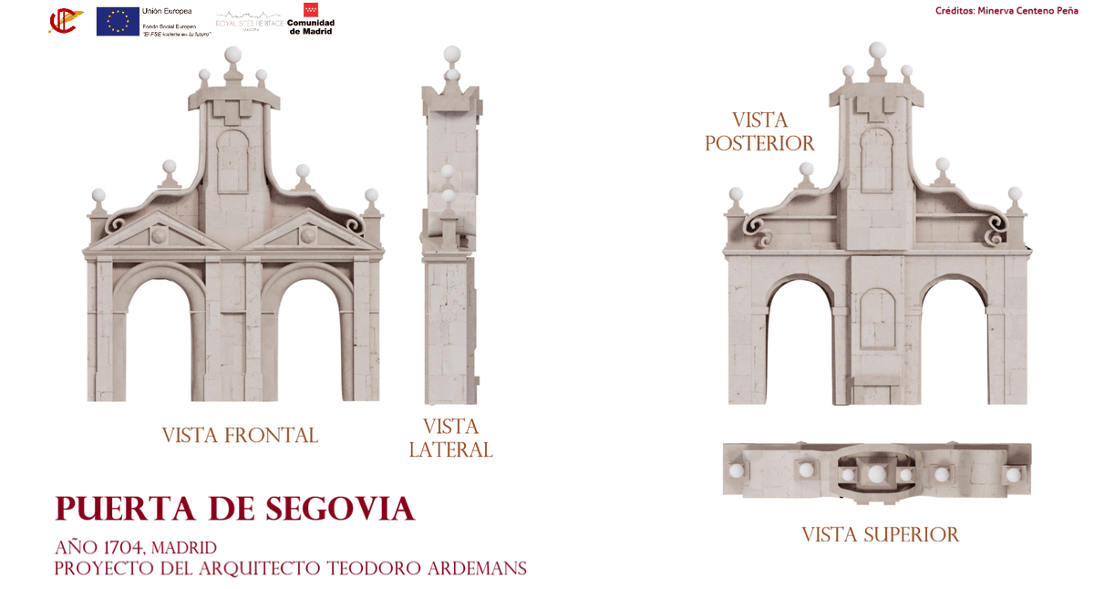 arroyo_labrador's tweet photo. Aquí tenéis el modelo 3D de la Puerta de Segovia creado con #blender gracias al trabajo de los grupos de investigación #cinter y #masopa 🏰💻https://t.co/HdUvdsNEXj https://t.co/Pe1x0z80VK