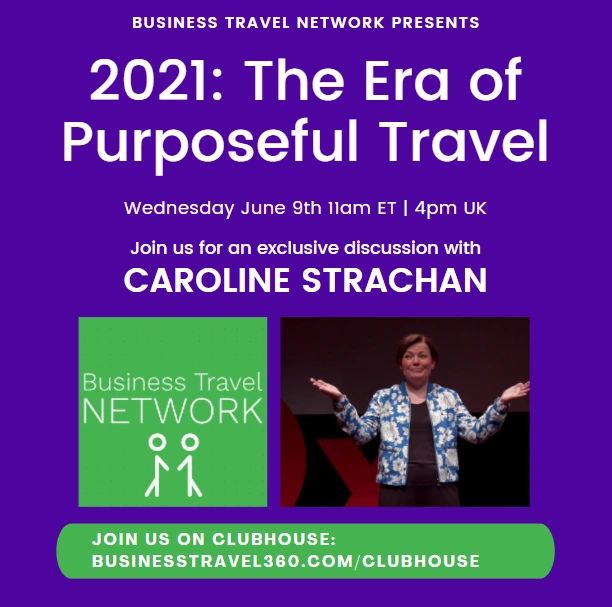 Caroline Strachan of FESTIVE ROAD joins me for an exclusive discussion on Clubhouse - Wednesday June 9th at 11am ET | 4pm UK.

Clubhouse Invites & Details at - businesstravel360.com/clubhouse

#festiveroad #businesstravel #purposefultravel #clubhouseroom #returntotravel #gbtaglobal