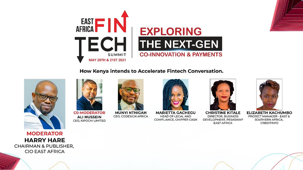 Join us on Friday 21st May at the #CIO EA #Summit as we talk about the Association of Fintechs in Kenya <a href="/afik_Kenya/">Association of Fintechs in Kenya</a>
