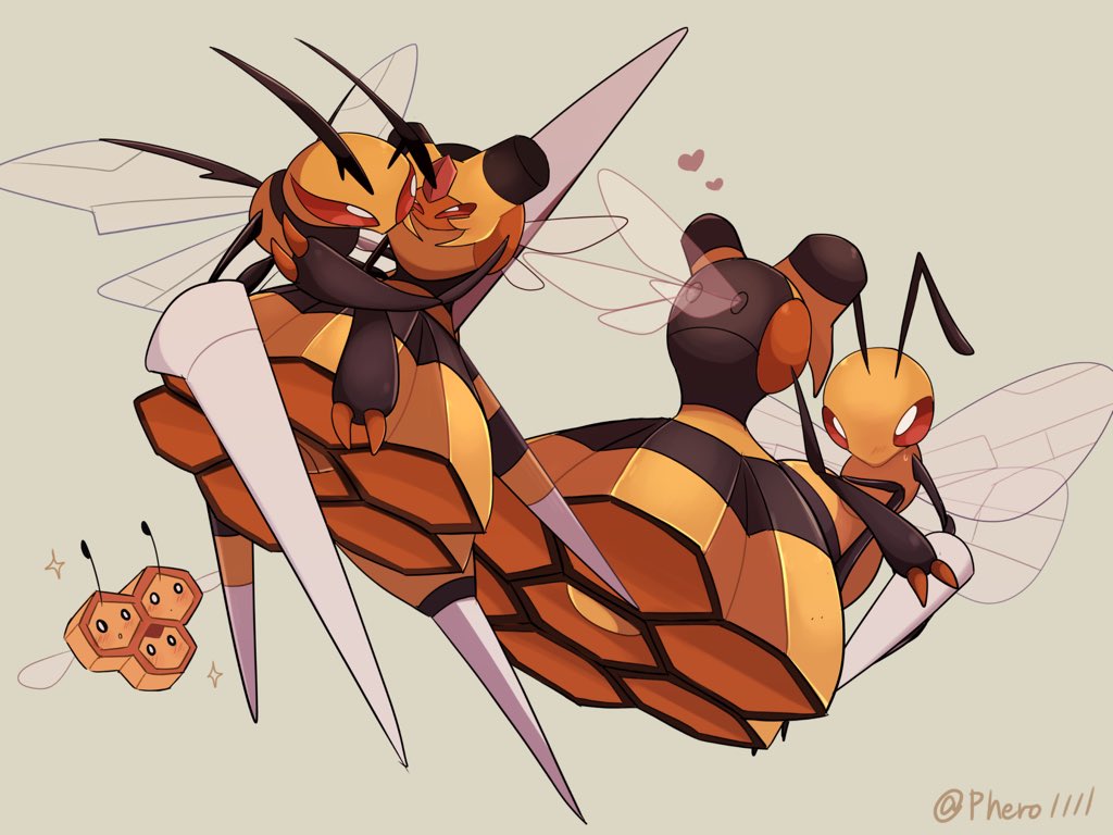 あーにゃ على تويتر 蜂型ポケモンの日 おめでとうございます 過去絵
