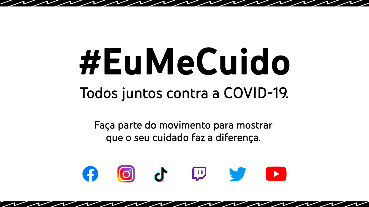 YouTubeBrasil's tweet photo. Precisamos continuar nos protegendo da COVID-19. Para reforçar o compromisso com a saúde, estamos com o @facebookapp, @instagram, @tiktokbrasil, @twitchbr e @TwitterBrasil convidando você para ser uma influência positiva! Use #EuMeCuido e mostre como você faz a diferença. https://t.co/P7EOPyLdSq