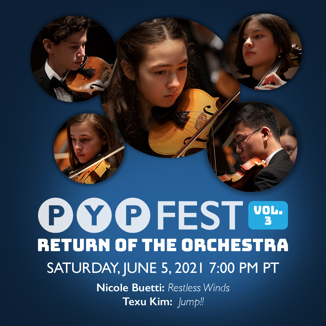 pdxyouthphil's tweet photo. Our orchestra(s) return to close out our 97th season with the final volume of our exciting PYP New Music Festival! #PYPFEST
Saturday, June 5, 2021 | 7:00 PM PT
Free or “pay-what-you-can” e-tickets on our website: https://t.co/QNw5d2DWZ3
#classicalmusic #pdxnow #HearPYP https://t.co/de0iF5xfbn