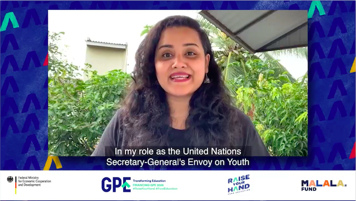 UNYouthAffairs's tweet photo. It was great to participate in today’s #RaiseYourHand to #SupportHerEducation event 🙏
We need to move from talk to action 💪 Let's stick to the commitments made today & make sure to close the funding gap on girls’ education!
Check out the event 👉 https://t.co/5JSYZgaBOO https://t.co/t0HmVQIkcn