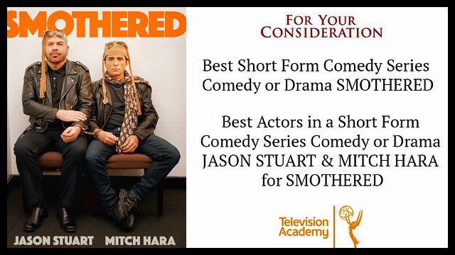 themitchhara's tweet photo. #Emmys #smothered #comedy #LGBTQIA #inclusion #mitchhara #jasonstuart #terrihanauer #hysterical #creators https://t.co/IuhUk5uQh7