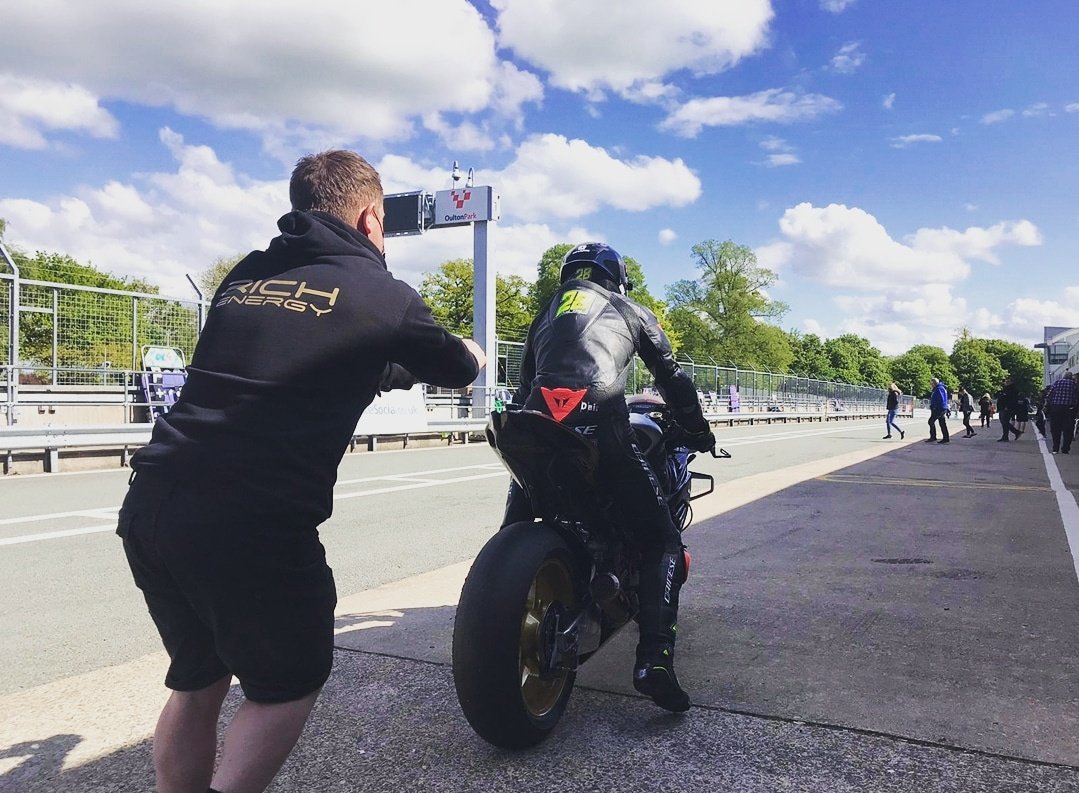 NitrousCRacing's tweet photo. Final test session of the day at Oulton Park for @BradRayRacing 🔥
#ThisisOMG | #BSBisBack | #wearerichenergy https://t.co/HzoZqIJ93J