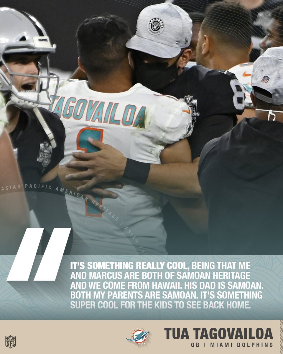 Marcus Mariota once gave some advice to a fourth grader at football camp back home in Hawaii.

That fourth grader’s name? <a href="/Tua/">Tua. T 🇦🇸</a> Tagovailoa. #APAHM (via <a href="/aldotcomSports/">AL.com sports</a>, <a href="/Sentinel_Sports/">Sun Sentinel Sports</a>)