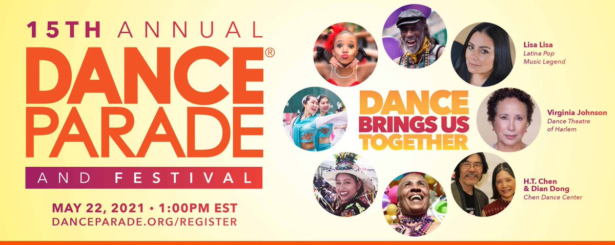 ChenDanceCenter's tweet photo. Celebrate the resilience of dance with @DanceParadeNYC Grand Marshals H.T. Chen &amp; Dian Dong! Virtual Dance Parade festival 1pm Sat May 22 #danceparadenyc #chendancecenter #htchenanddancers #nycdance #mayevents #asianamericanheritagemonth https://t.co/30kX95XwoP